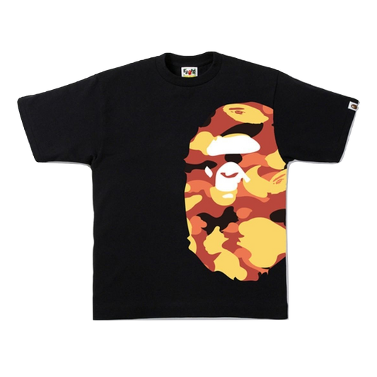 A Bathing Ape 1st Camo Side Big Ape Tee - Black/Orange Camo