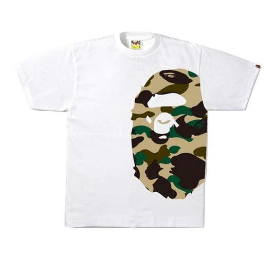 A Bathing Ape 1st Camo Side Big Ape Tee - White/Yellow Camo