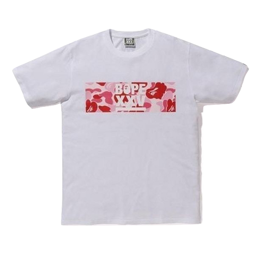 A Bathing Ape ABC Bape XXV Tee - White/Pink