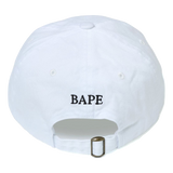 A Bathing Ape Head Embroidery Panel Cap - White - Used