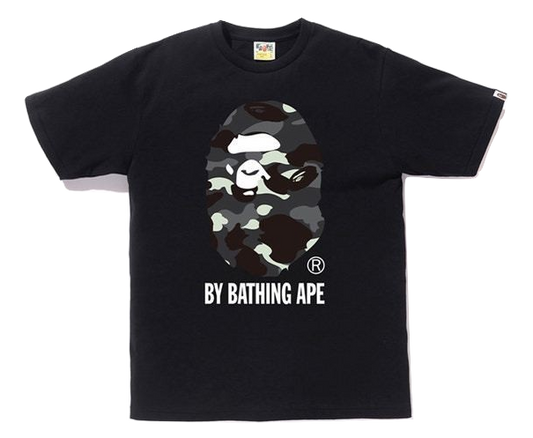 A Bathing Ape City Camo By Bathing Ape Tee - Black/GID