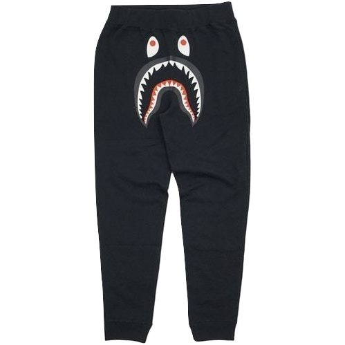 A Bathing Ape WGM Shark Slim Sweatpants - Black