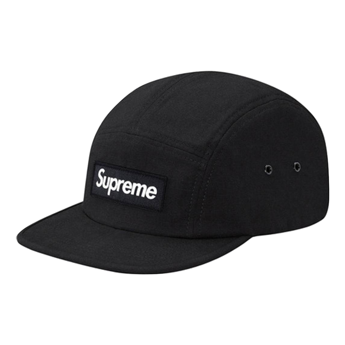 BRAND NEW SS16 SUPREME SUEDE CAMP CAP BLACK RARE BOX LOGO