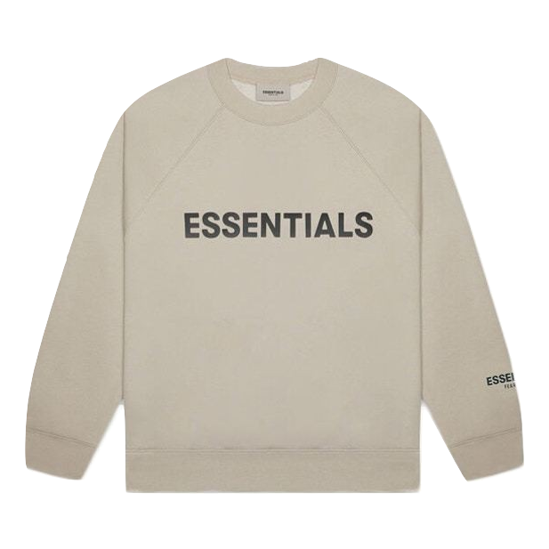 FEAR OF GOD ESSENTIALS 3D Silicon Applique Crewneck - String/Tan