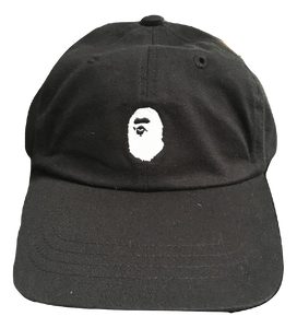 Bape Ape Logo Dad Hat - Black