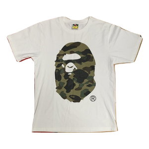 A Bathing Ape Big Head Ape Tee - White/Green