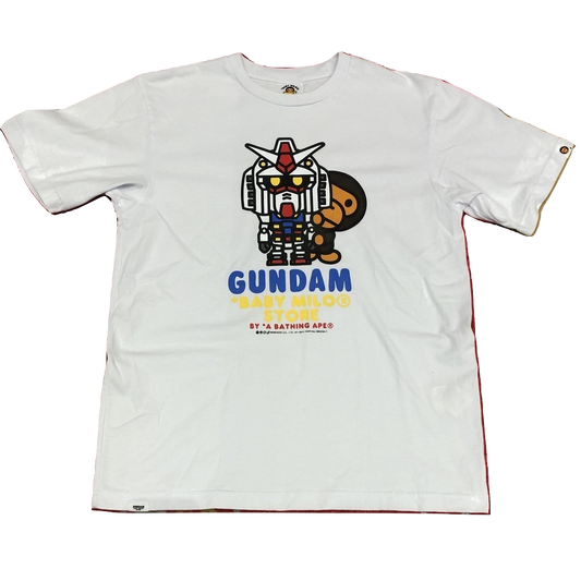 A Bathing Ape Baby Milo x Gundam Tee - White