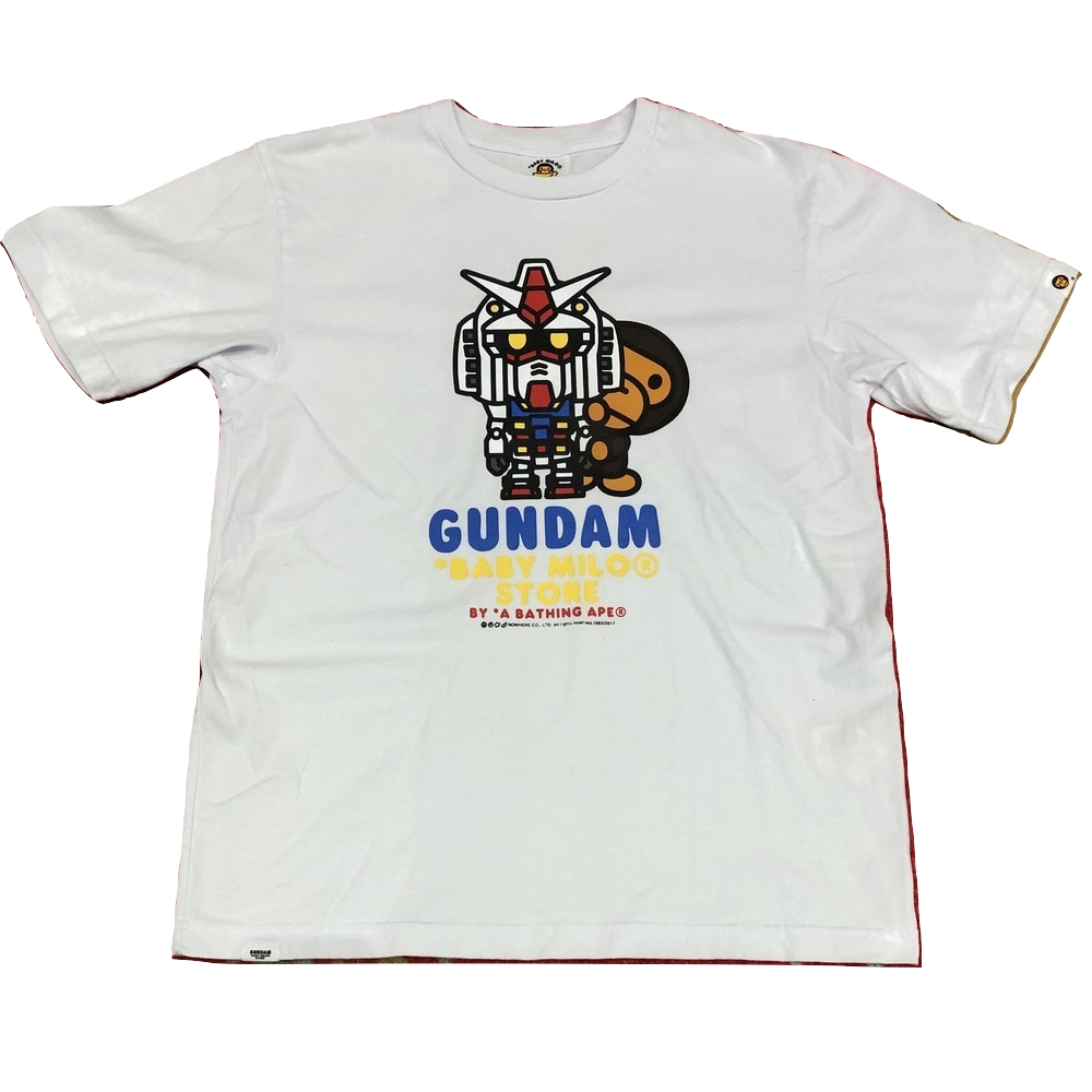 A Bathing Ape Baby Milo x Gundam Tee - White