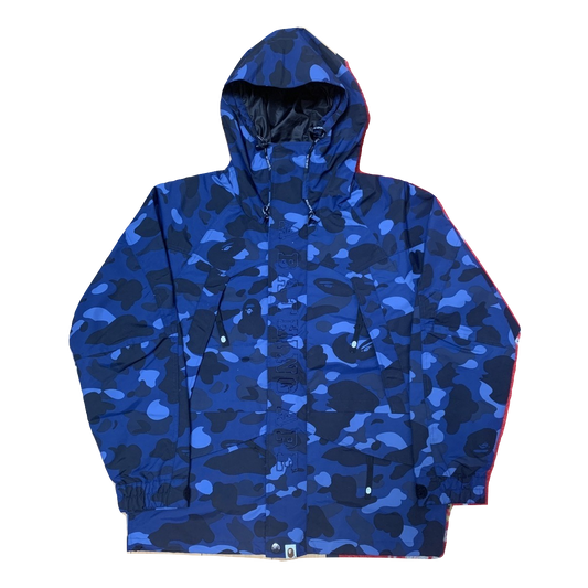 A Bathing Ape Color Camo Snowboarding Jacket - Blue Camo