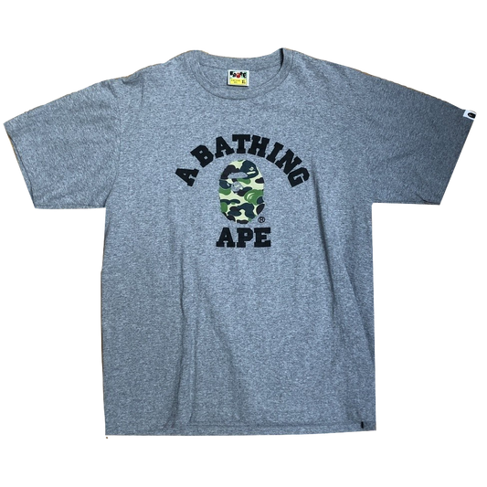 A Bathing Ape Camo College Tee - Gray/Camo