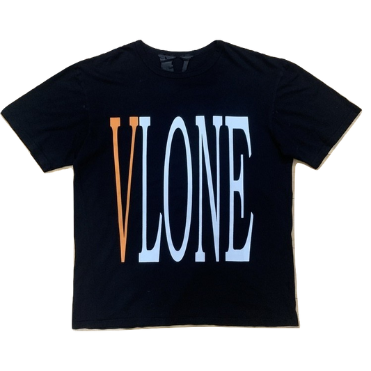 VLone Staple Tee - Black/Orange