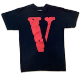 VLone Reversible Logo Tee - Black/Red - Used