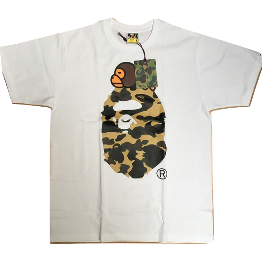 A Bathing Ape 1st Camo Milo on Big - White/Yellow Camo