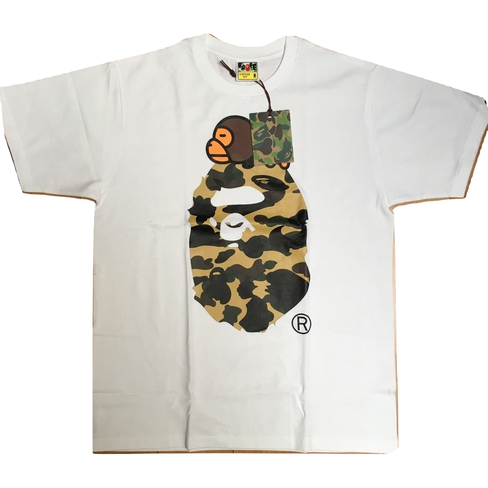 A Bathing Ape 1st Camo Milo on Big - White/Yellow Camo