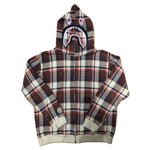 A Bathing Ape 15th Anniversary Check Full Zip Jacket - Red