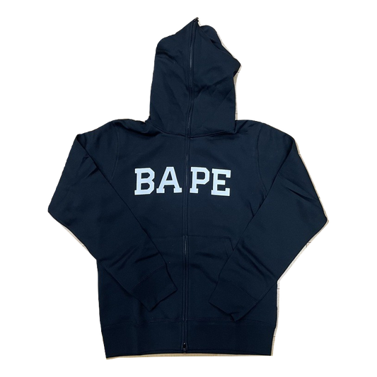 A Bathing Ape Happy New Year 2021 BAPE Logo Full Zip Hoodie - Black