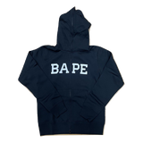 A Bathing Ape Happy New Year 2021 BAPE Logo Full Zip Hoodie - Black