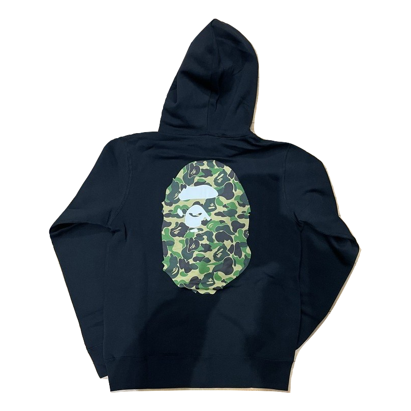 A Bathing Ape Happy New Year 2021 BAPE Logo Full Zip Hoodie - Black