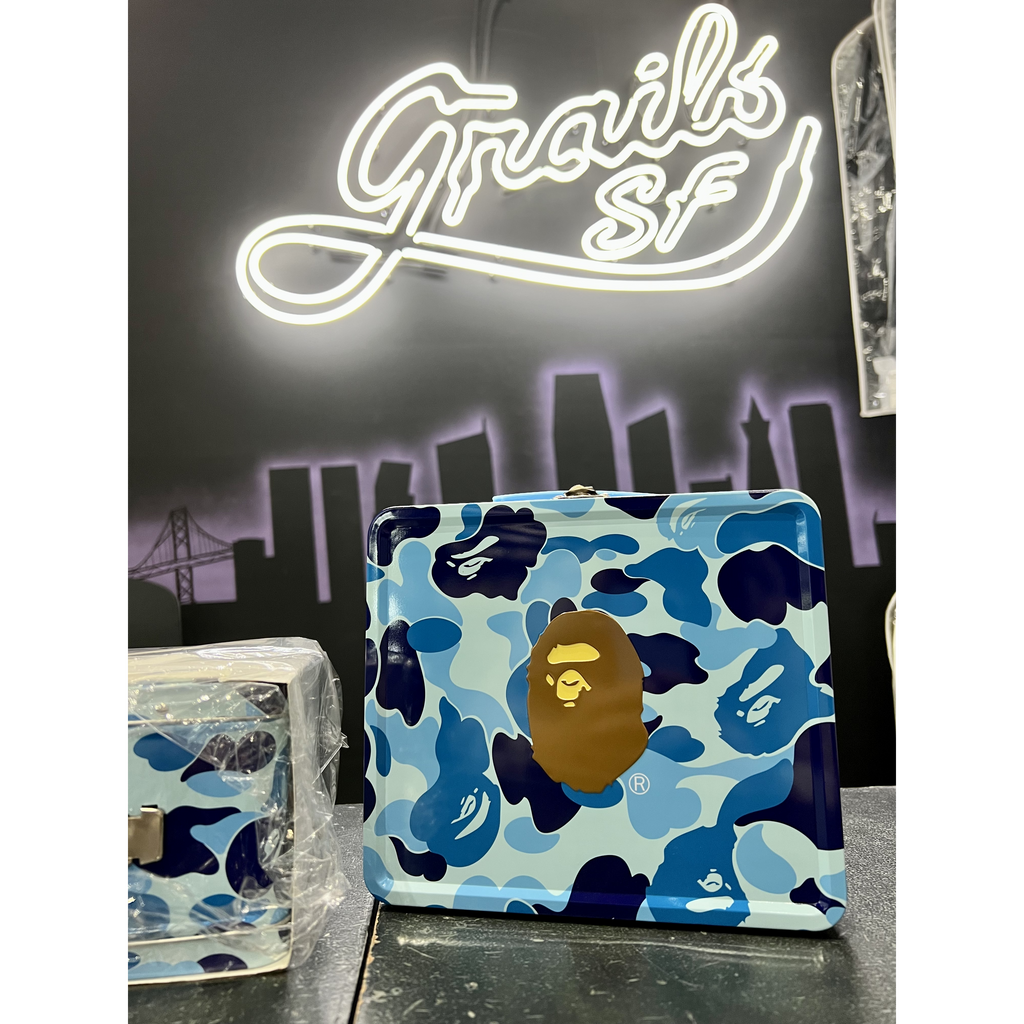 A Bathing Ape Blue Camo Lunch Box