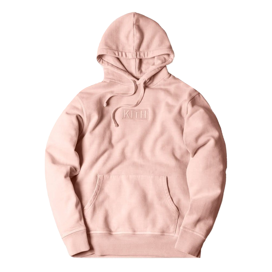 Kith Classic Box Logo Hoody - Pink