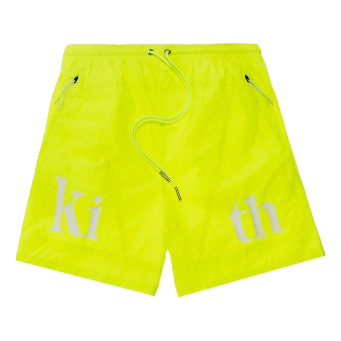 Kith Turbo Nylon Shorts - Citron