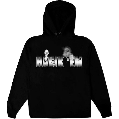 VLone x Pop Smoke Hawk Em' Hoodie - Black