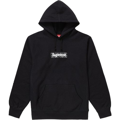 Supreme Bandana Box Logo Hooded Sweatshirt - Black - Used – Grails SF