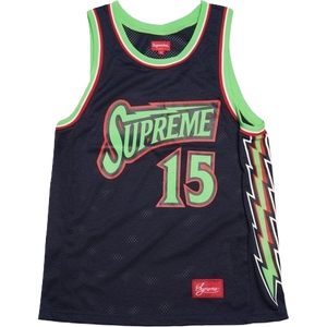 Supreme Bolt Basketball Jersey - Navy