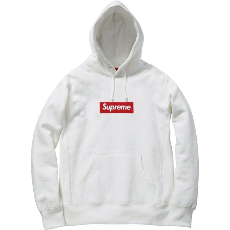 Supreme Box Logo Hooded Sweatshirt FW16 - White - Used