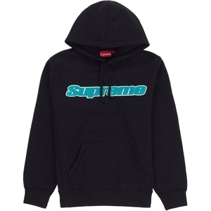 Supreme Chenille Hooded Sweatshirt - Black