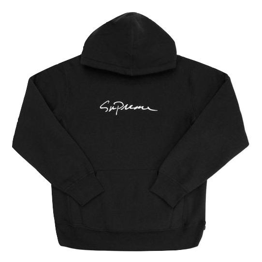 Supreme Classic Script Hooded Sweatshirt - Black – Grails SF