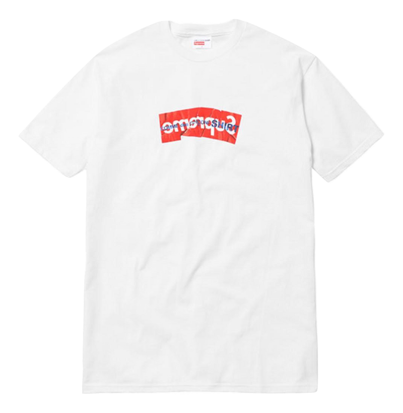 Supreme x Comme Des Garçons (CDG) Box Logo Shirt - White - Used