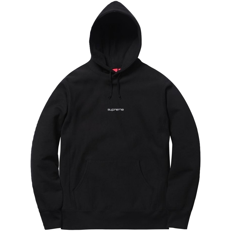 Supreme compact shop logo hoodie