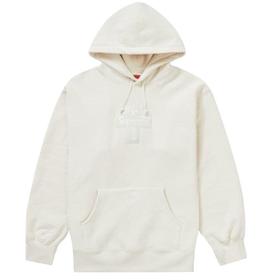 Supreme Cross Box Logo Hooded Sweatshirt - Natural – Grails SF