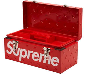 Supreme Diamond Plate Tool Box - Red