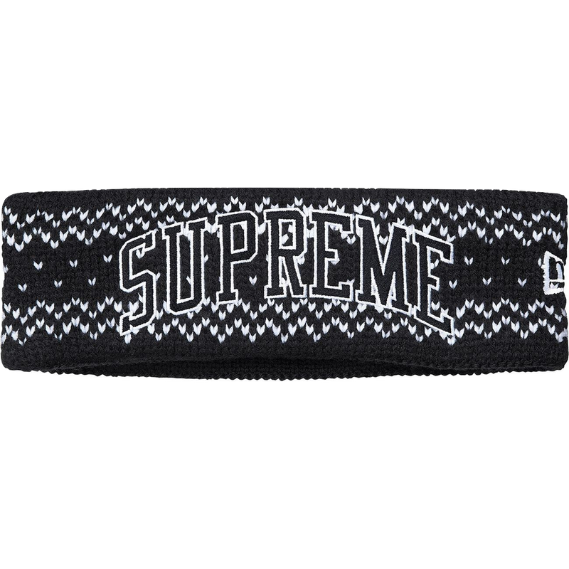 Supreme New Era Arc Logo Headband - Black – Grails SF
