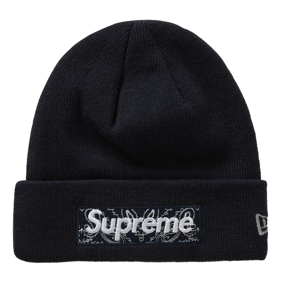 Supreme New Era Bandana Box Logo Beanie - Black – Grails SF