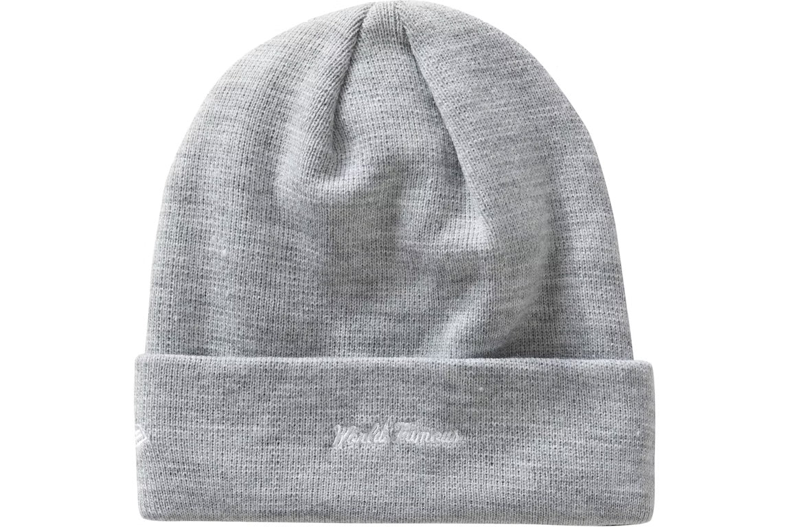 Supreme New Era Cross Box Logo Beanie - Heather Grey – Grails SF