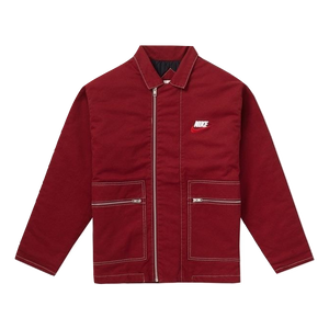 Supreme/Nike Double Zip Quilted Jacket - Burgundy