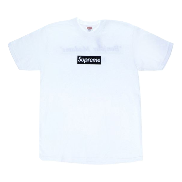 Supreme Paris Box Logo Tee - White - Used