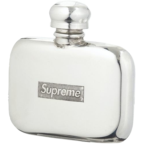 Supreme Pewter Mini Flask - Silver