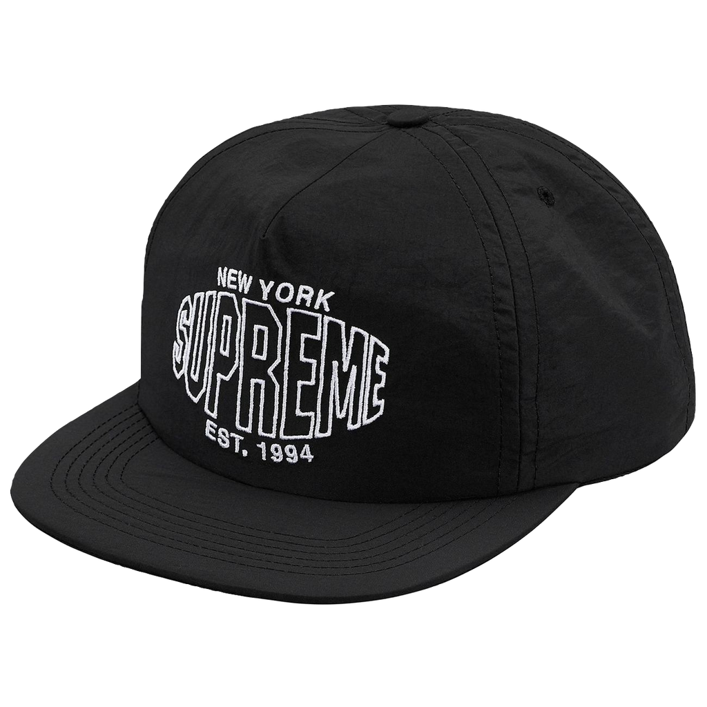 Supreme Pinwheel Nylon 5-Panel Cap - Black