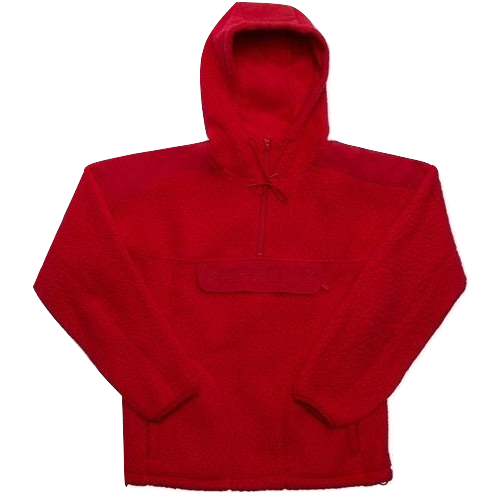 Supreme Polartec Hooded Half Zip Pullover - Red - Used – Grails SF