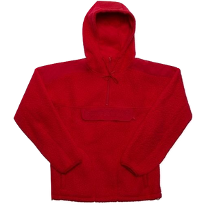 Supreme Polartec Hooded Half Zip Pullover - Red