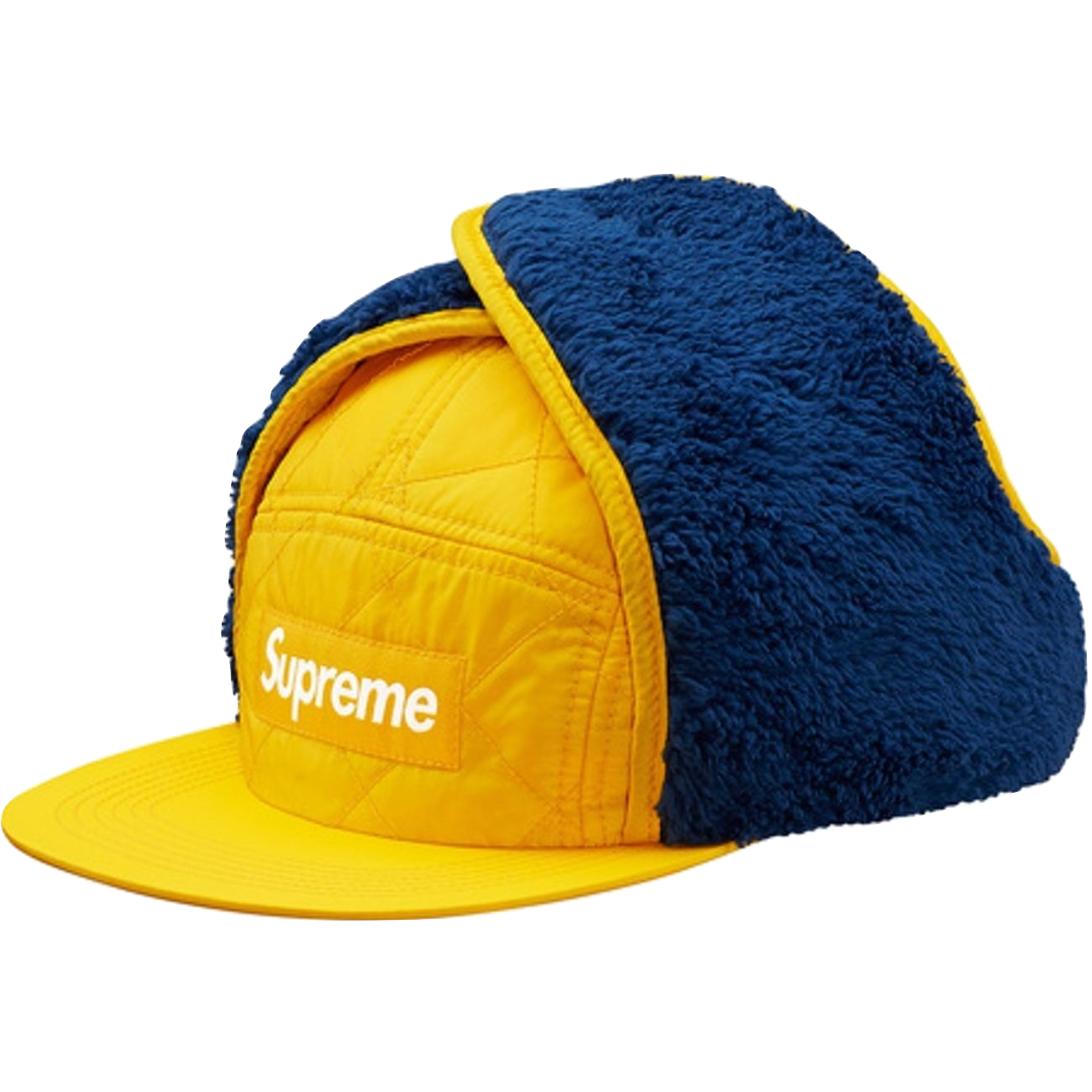 Supreme Hat-Quilted Earflap Camp Cap