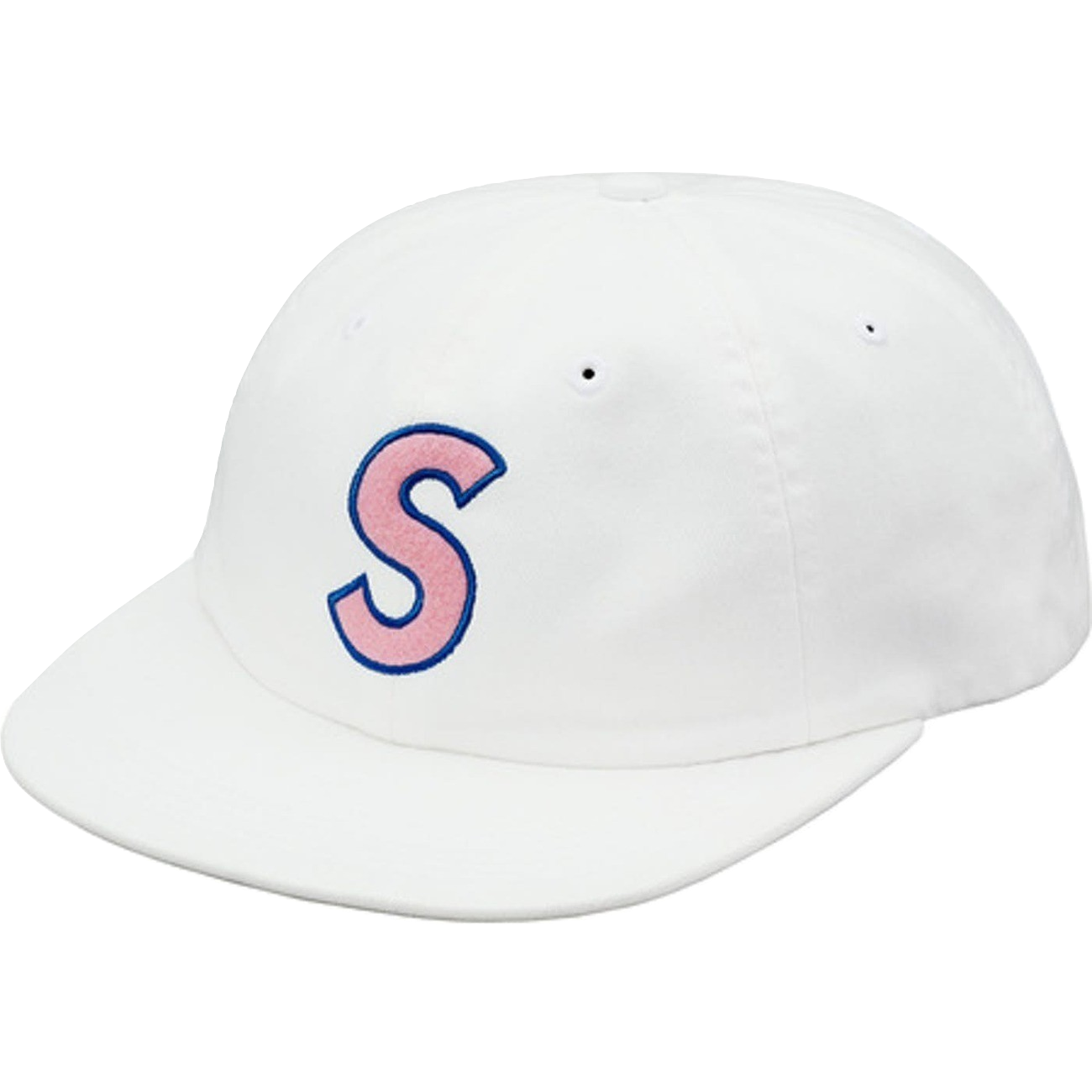 Supreme Felt S Logo 6-Panel Cap - White – Grails SF