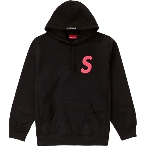 Supreme S Logo Hooded Sweatshirt - Black FW19 - Used – Grails SF