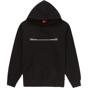 Supreme Shop Hooded Sweatshirt San Francisco - Black - Used