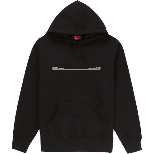 Supreme Shop Hooded Sweatshirt San Francisco - Black
