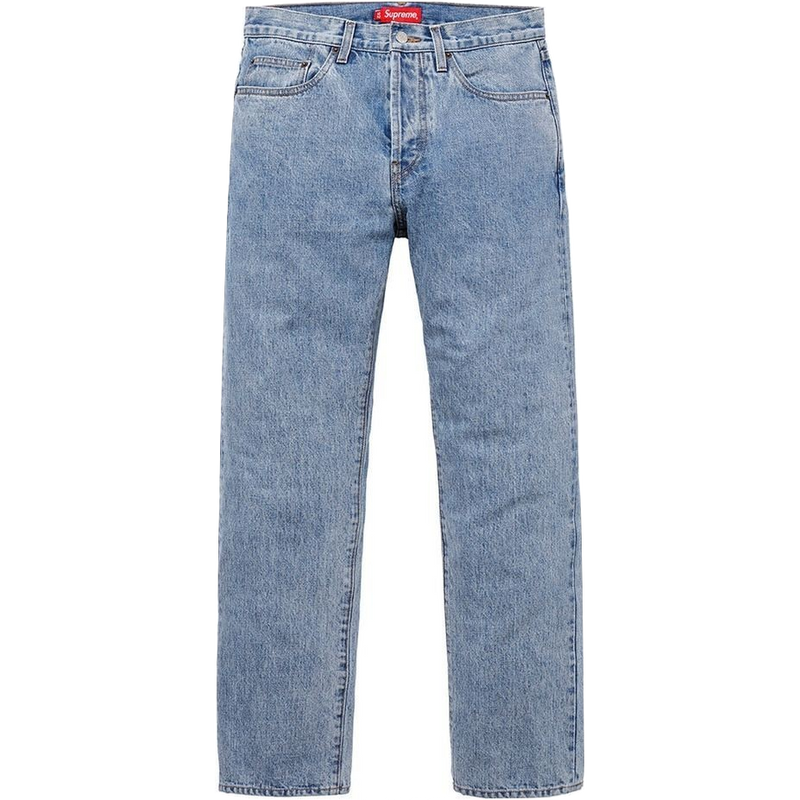 Supreme Stone Washed Slim Jeans - Stone Washed Indigo